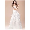 A-line Strapless Sleeveless Ruffles Floor-length a line wedding dresses pinterest