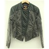 Ladies Cotton and Leather Jacket