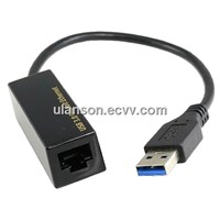 USB 3.0 to 10/100/1000 Mbps Gigabit Ethernet RJ45 External Network Card Lan Adapter