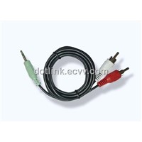 3.5mm to 2RCA Speaker Cable