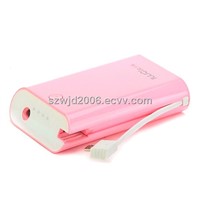 6600mah lithium polymer battery power bank with built in case