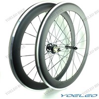 700C 60MM Carbon Clincher Wheels with Alloy Brake Surface