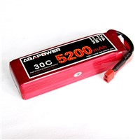 AGA Lipo Battery 11.1V 5200mAh 30C for RC Helis