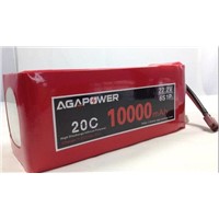 Aga Power Lipo Battery 10,000mah 20c 22.2v For Multicopter