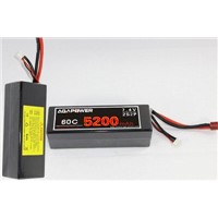 Agapower RC Hard Case Battery 60c 5200mah 7.4v 2p for Car
