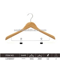 Bamboo combination clothes hanger