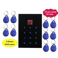 Black color RFID Door Controller, ID Card and Password Keypad Stand alone Access Control System