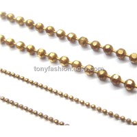 Brass Faceted Ball Chain