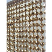 Champagne Gold Faceted Ball Chain Curtain
