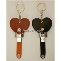 Christmas Gift Leather USB Disk Flash Pen Drive 1g/2g/4g/8g