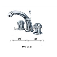 Chrome clour waterfall basin faucet 8 inch widespread lavtory sink faucet