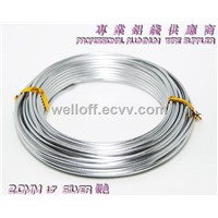 DIY craft Jewelry making bright colored aluminum wire-Silver 2.0mm