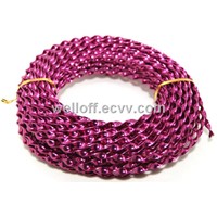 DIY craft Jewelry making wedding decoration-Round Twisted Aluminum Wire -Fuchsia 1.0mm 250 gram
