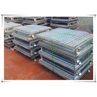 Foldable storage wire mesh cage