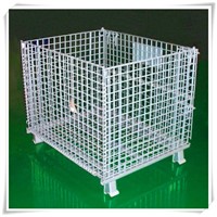 Folding wire mesh cage/storage box