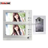 Free Shipping Recordable 7 Video Door Phone for Villa ,Single House with 2monitors