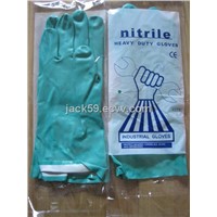 Green Nitrial Chemical Safety Gloves/ Industrial Gloves