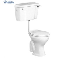 HT6023 cheap price sanitary ware WC water closet ceramic twyford two piece toilet for Africa