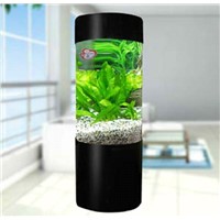 Large Acrylic Aquarium Cylinder Acrylic Fish Tank 1080*350*1480mm