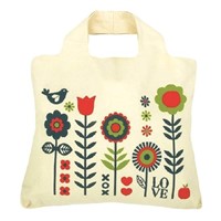 Large beautiful canvas shopping bags
