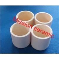 Mission cylindrical form ceramic crucible for furnace