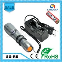 Rechargeable Aluminum Fashion Eternal Flashlight