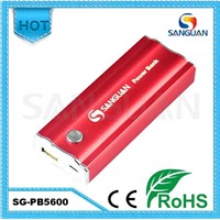 Sanguan Hot Sale Power Bank:5600mAh Mobile Portable Charger