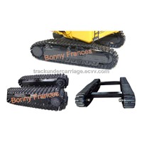 Steel track chasis with rubber block
