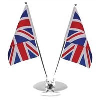 Telescopic table flag pole