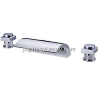 WATERFALL BATHTUB FAUCET WIDESPREAD TUB FAUCET 3 PIECE ROMAN TUB FAUCET