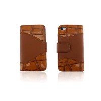 Wallet Case-Alligator Pattern Cover For Iphone 4S