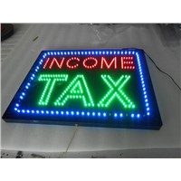 blue border income tax led sign hidly  shenzhen China