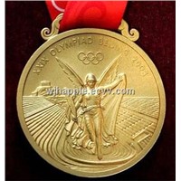 matte gold medal, sports medal, competition medal, event medal