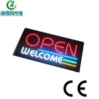 open welcome acrylic certifiate certificate led signage
