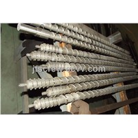screw and barrel for single-screw extruder