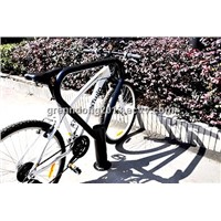 strong and durable surface floor indoor  spray two-bike  bicycle parking rack