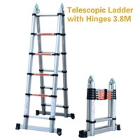 Telescopic Ladders with Hinges 3.8M Double Using