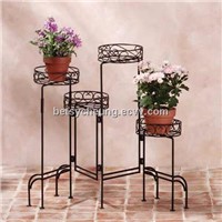 wrought iron flower stander / wrought iron plant stander / metal display holder