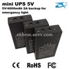 Mini UPS 5V for fire safety systems, security monitoring systems,door entry systems etc