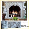Stone Marble Fireplace Carved Granite Mantel