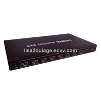 HDMI splitter amplifier 2 in 8 out , support 3D