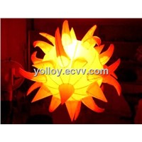 Portable Mobile Inflatable Sun Flower Decoration Lighting Changeable LED Lights