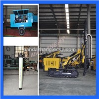 Rock Crawler drilling rig with air compressor