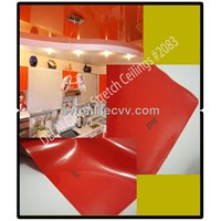 #2083 Red Glossy ceiling tiles PVC stretch ceiling film