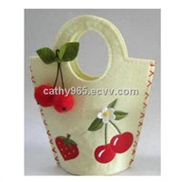Art 9407 Promotion Gift Felt Bag with strawberry &amp;amp; cherry