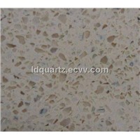 Beige Artificial quartz stone slab