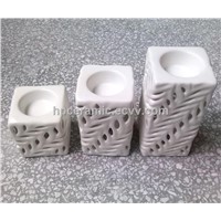Ceramic Pillar Candle Holder, Candle Stand