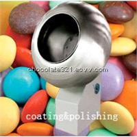 Chocolate coating and polishing machine