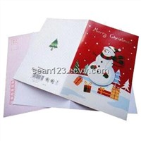 Christmas greeting card with sound