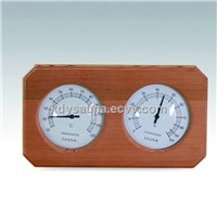 Deluxe cedar encased sauna thermometer&hygrometer (KD-207)